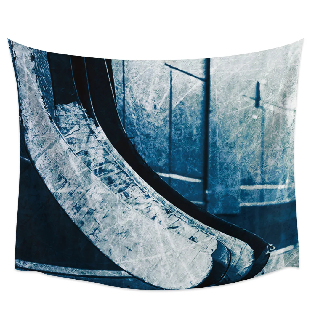 Ice Hockeyโมเดิร์นTapestryแขวนผนังห้องผ้าห่มเสื่อโยคะสี่เหลี่ยมผืนผ้าขนาดใหญ่ตกแต่งบ้านชายหาด