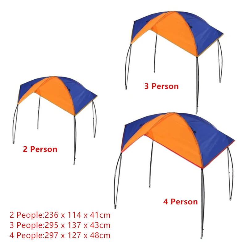 JayCreer Boat Sun Shade Shelter, 2-4 Persons Quality Lightweight Folding Inflatables Boat Awning Top Cover Fishing Tent