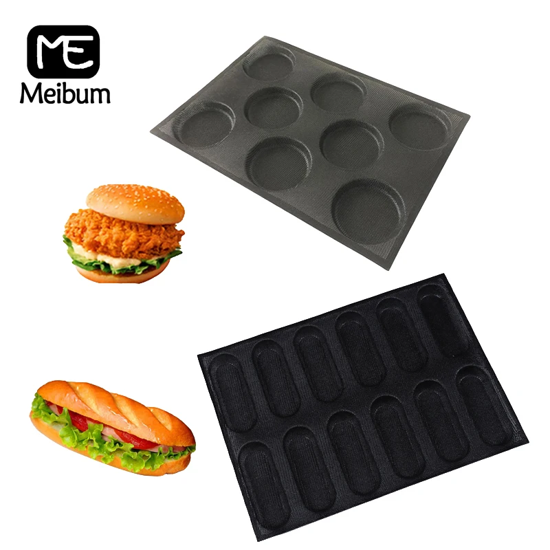 Meibum хот-дог круглая силиконовая форма для хлеба гамбургер и выпечка багет набор
