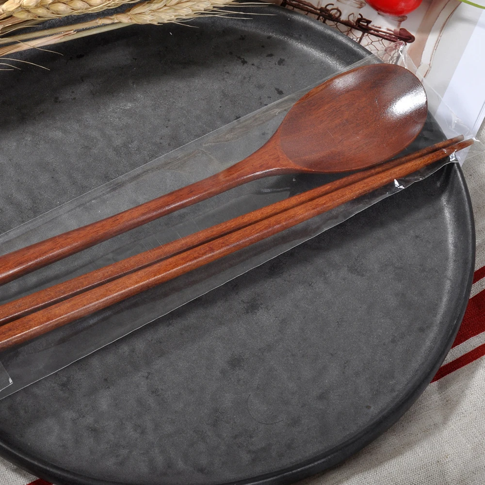 Japanese Wooden Reusable Sushi Cutlery Set