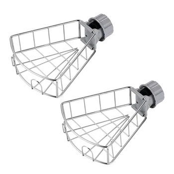 

2 Pack Sink Caddy Organizer, Kitchen Faucet Sponge Holder, Stainless Steel Faucet Storage Rack Storage Rack