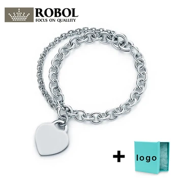

Sl tfb tiff rllenOriginal 925 sterling silver simple love bracelets ladies elegant elegance bracelet free shipping