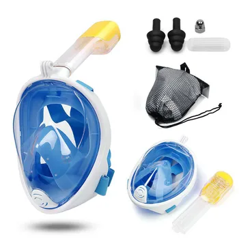 

Hot Anti-Fog Swimming Diving Full Face Mask Safe Waterproof Surface Snorkel Scuba Underwater for Swimming Spearfishing Dive Men