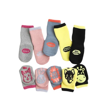 

Kids Socks Anti-Slip Medium Tube Socks Unisex Cotton Stocking For Autumn Winter Dark Gray/Yellow/Pink/Light Gray/Black
