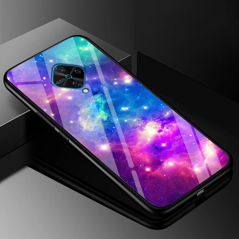 Premium Tempered Glass Back Case with Soft Bumper