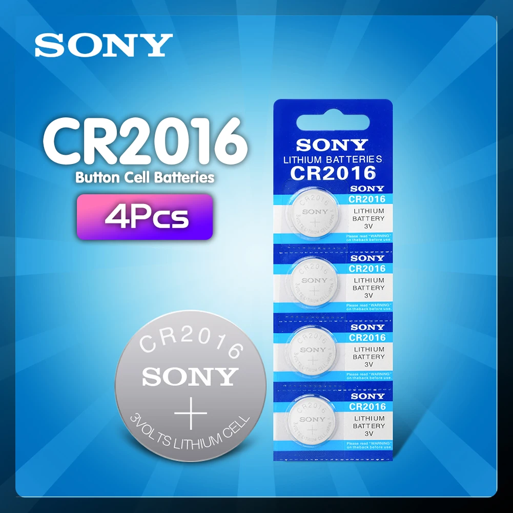4 шт./лот Оригинальный Новый аккумулятор для SONY cr2016 3 в кнопочный элемент, батарейки для часов, компьютера cr 2016 DL2016 KCR2016