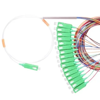 

1x16 PLC Fiber Splitter, Mini Module, 900um, SC/APC Optical Coupler SC Singlemode simplex Steel Pipe plc optical splitter
