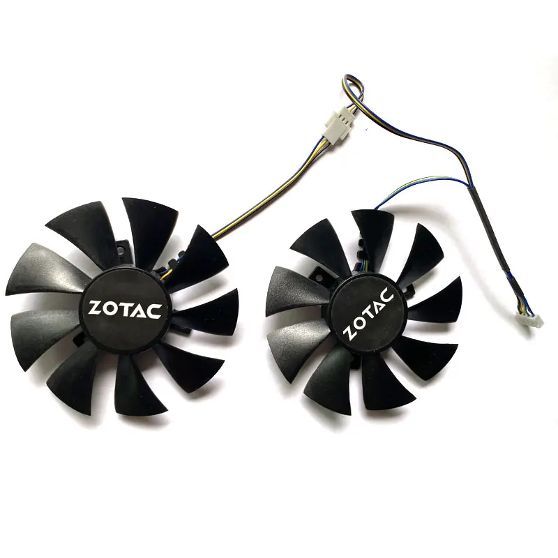 2PCS 85MM GA91S2H 4PIN DC 12V 0.35A Cooler Fan Replacement For ZOTAC GeForce GTX 1060 AMP Edition 1070 Mini Graphics Card | Компьютеры и