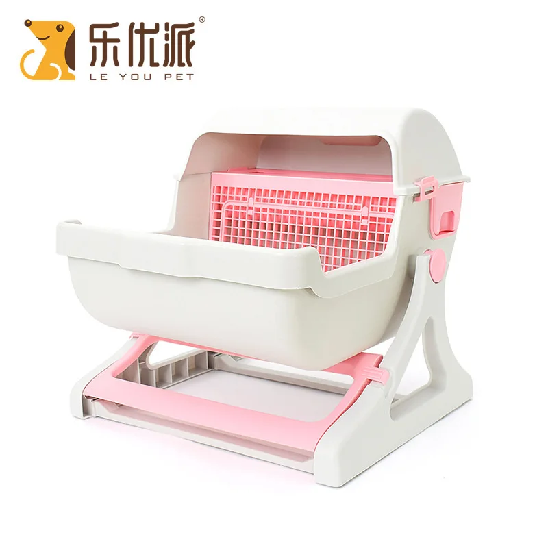 Portable Pet Supplies Factory Direct Sale Extra Large Semi-automatic Cat Toilet Pet Toilet Semi-closed Cat Litter Box Automatic Portable Pet Supplies Factory Direct Sale Extra Large Semi-automatic Cat Toilet Pet Toilet Semi-closed Cat Litter Box Automatic