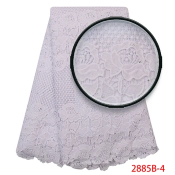 

White tissue cord lace fabric with stones high quality african lace fabric for nierian party dress 5yards 2885b