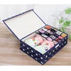 Cherry Pattern Storage Boxes Oxford Fabric Closet Organizer For Scarfs Socks Cover Wardrobe Drawer Separated Clothes Storage Box 3