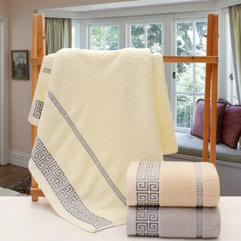 

100% Cotton Beach Towels Eco-friendly Bathroom Towel Sets