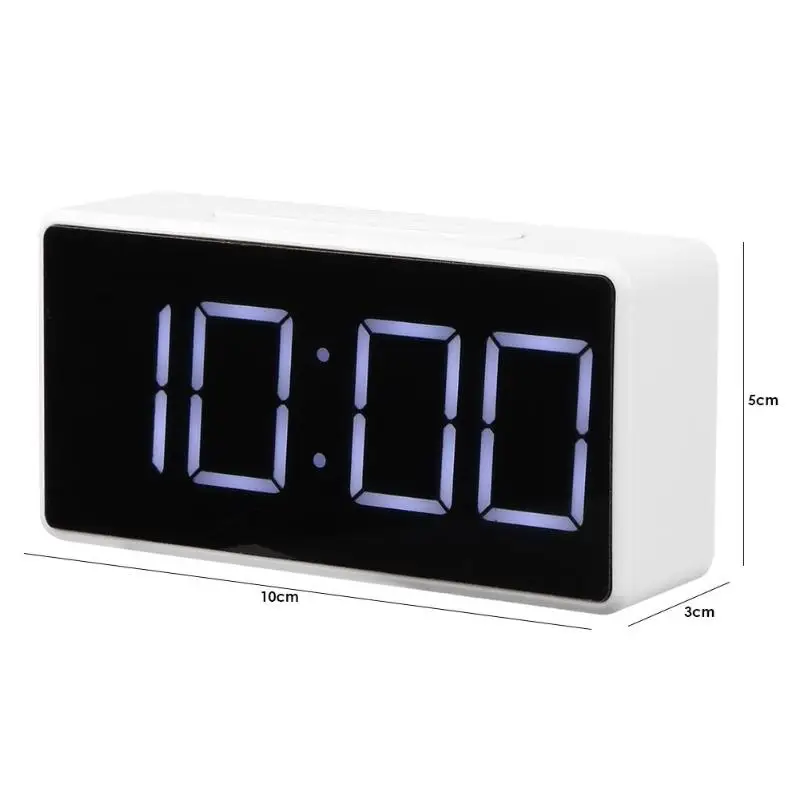 Цифровой светодиодный Настольный будильник с термометром USB Повтор Настольные часы, электронные часы l1/l2/l3 три настройки яркости дисплея