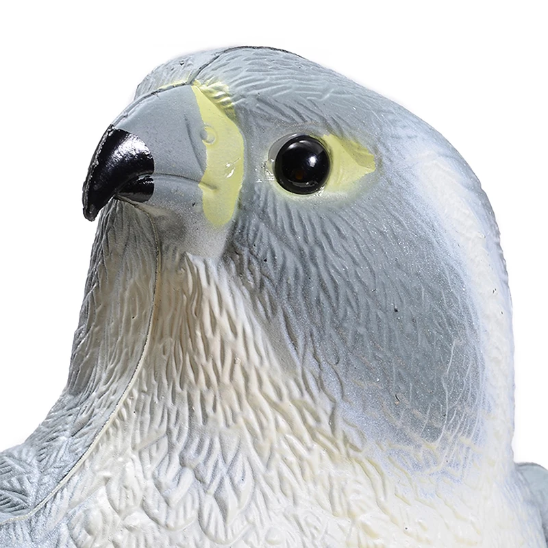 New Fake Hawk Decoy Statues Falcon Decoy Sculptures Artificial For Bird Pigeon Deterrent Scarer Repeller Garden Protector