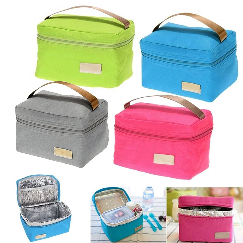 Bolsa térmica aislante de papel de aluminio Oxford para viaje, fiambrera para Picnic, impermeable, para niños y adultos, AC889