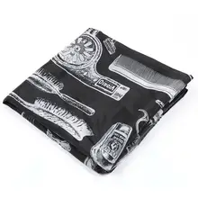 Новая Водонепроницаемая мягкая ткань для волос Антистатическая Резка волос Тафта Ткань Салон Парикмахерская накидка парикмахерские инструменты для волос узоры