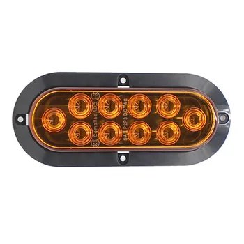 

Steering Car lights Taillight Surface Mount 6inch Oval Stop 12V 2000K Trailer