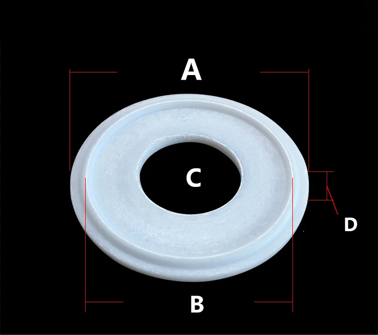 Уплотнительная прокладка из ПТФЭ уплотнительное кольцо шайба для домашнего пивоварения подходит 1/" 3/4" " 1,5" " 2,5" " 3,5" " санитарный тройной зажим наконечник