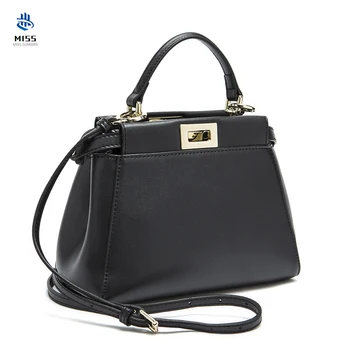 

Special offer! 2020 new women's bag Luxury design cow leather kitten bag Buckle configuration handbag Crossbody shoulder bag