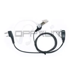 2 Pin PTT Covert Acoustic Tube Mic Microphone Headset Earpiece Headphone For Kenwood Baofeng UV-5R BF-888S CB Radio Accessories