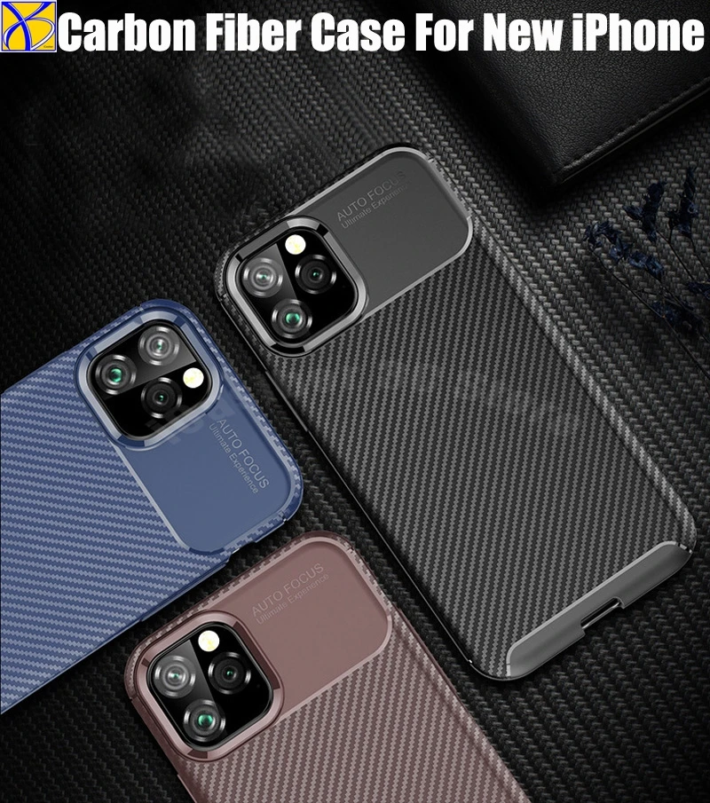 100 шт чехол из углеродного волокна ТПУ для нового iPhone XI 5 8 XIR XIS MAX 11 2019 телефона 6 1