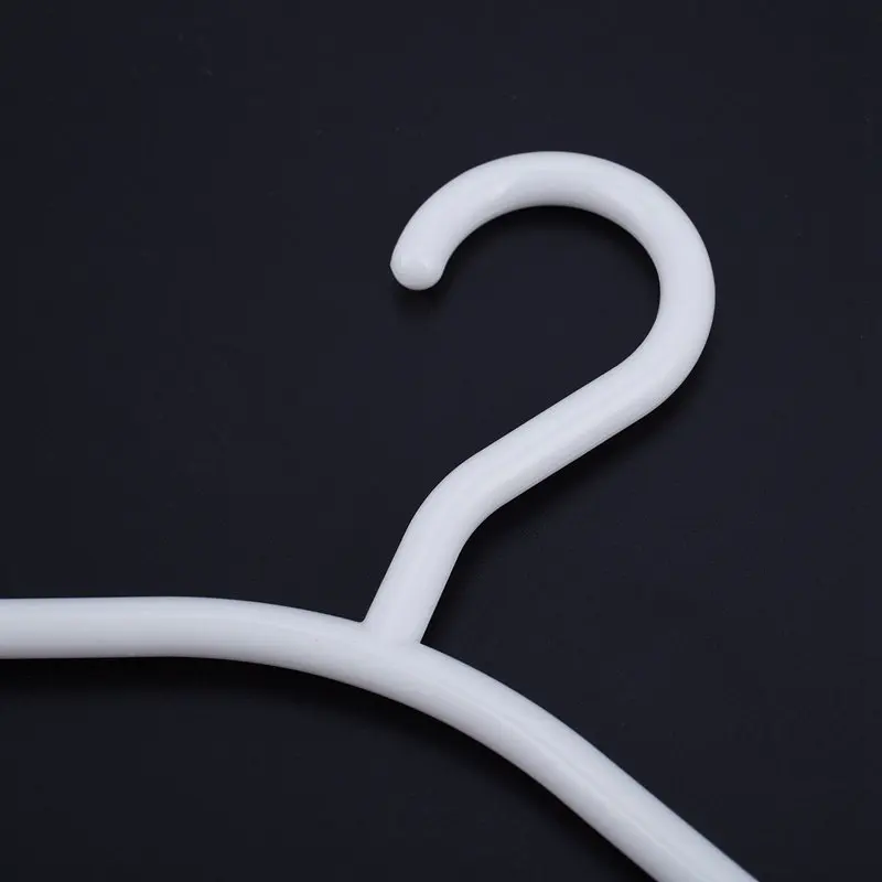 WHITE- Pack of 10 Pieces Hanger Non-slip hangers for children's clothes PP Hangers for Baby or Child 27 x 15 cm