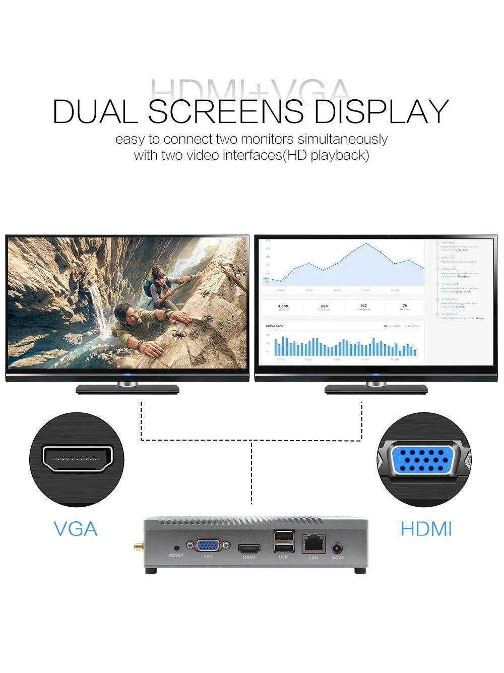 Оригинальные окна 10 Мини ПК компьютер Intel/AMD cpu HDMI 128GB SSD 8GB ram с wifi