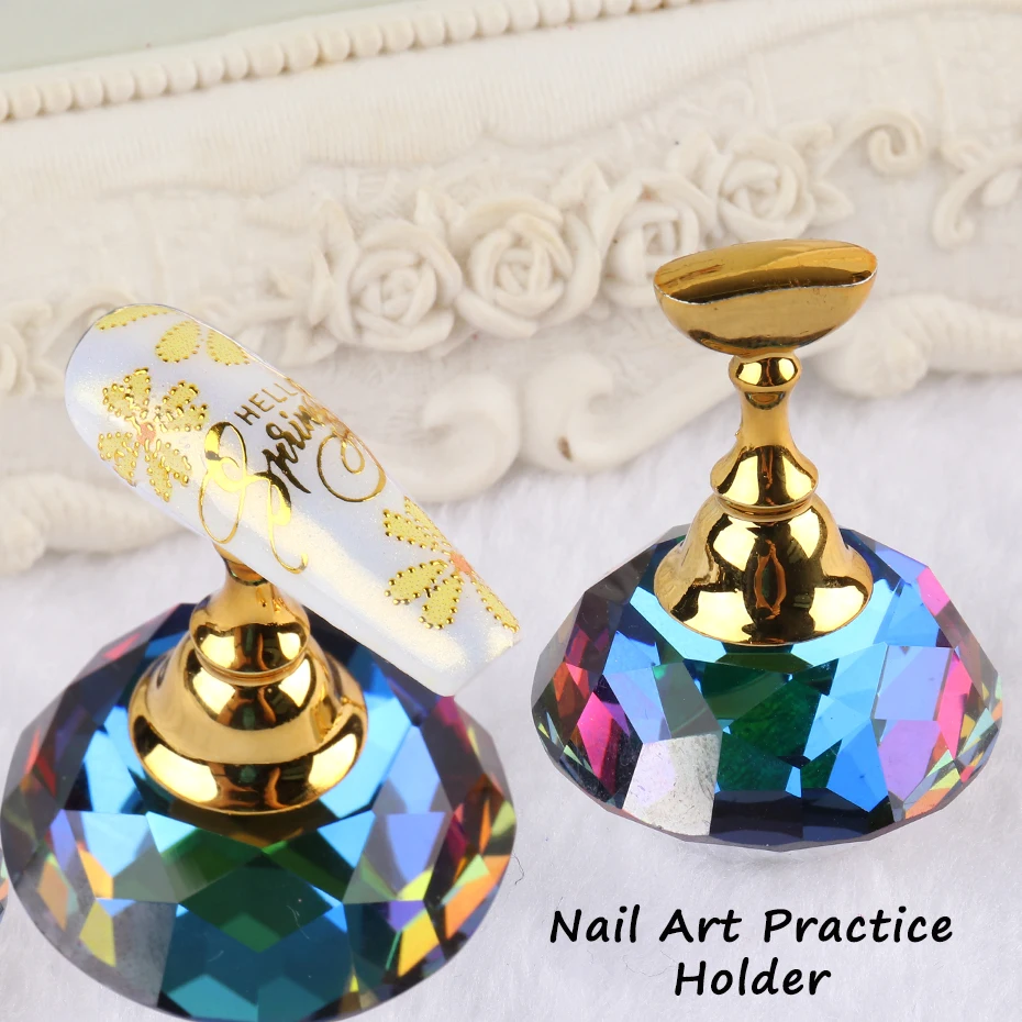 1PC Magnetic Nail Holder + 5 Tips Display Stand