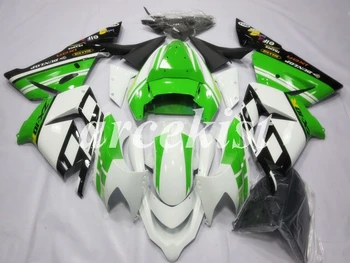 

4 Free Gifts New ABS Motorcycle Full Fairings Kit Fit For Kawasaki Ninja ZX-10R 2004 2005 04 05 10R bodywork set Green white