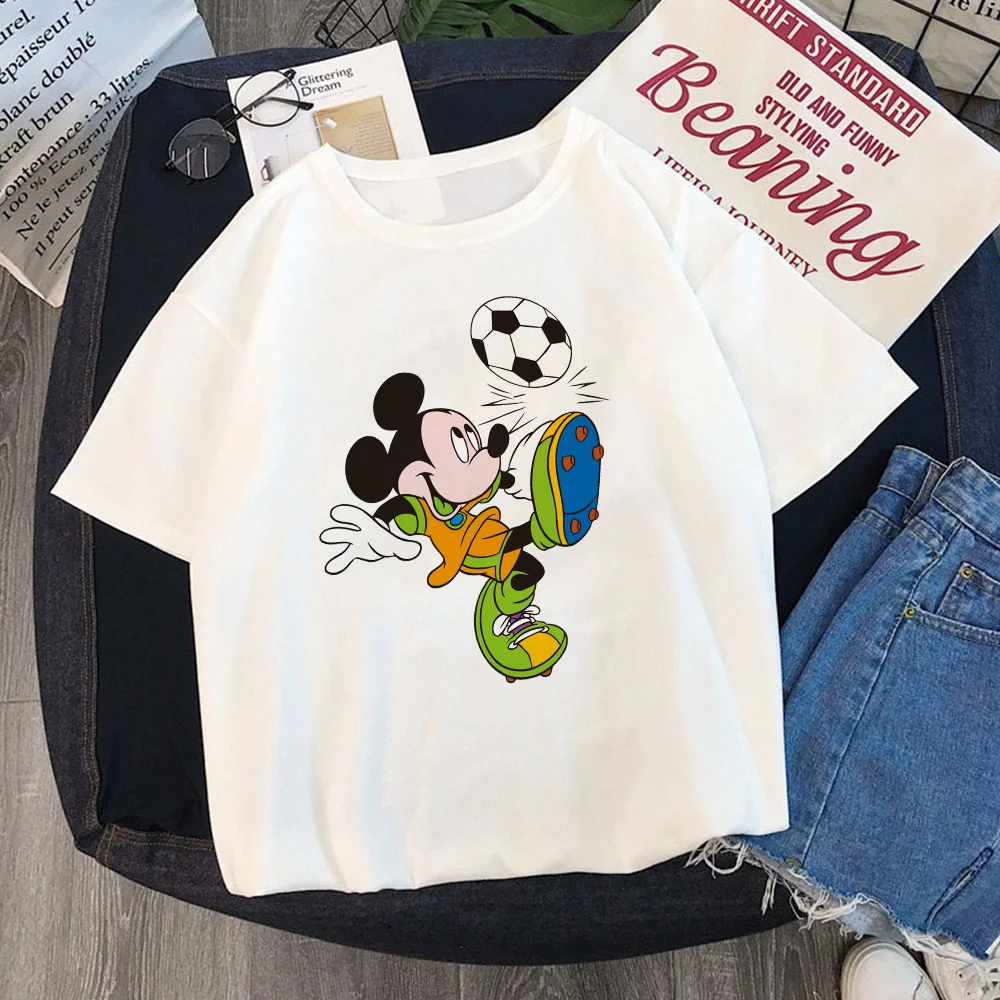 Sweathearts永遠ミッキーミニー愛のカップルtシャツ夏半袖カジュアル白oネックtシャツディズニーtシャツ Tシャツ Aliexpress