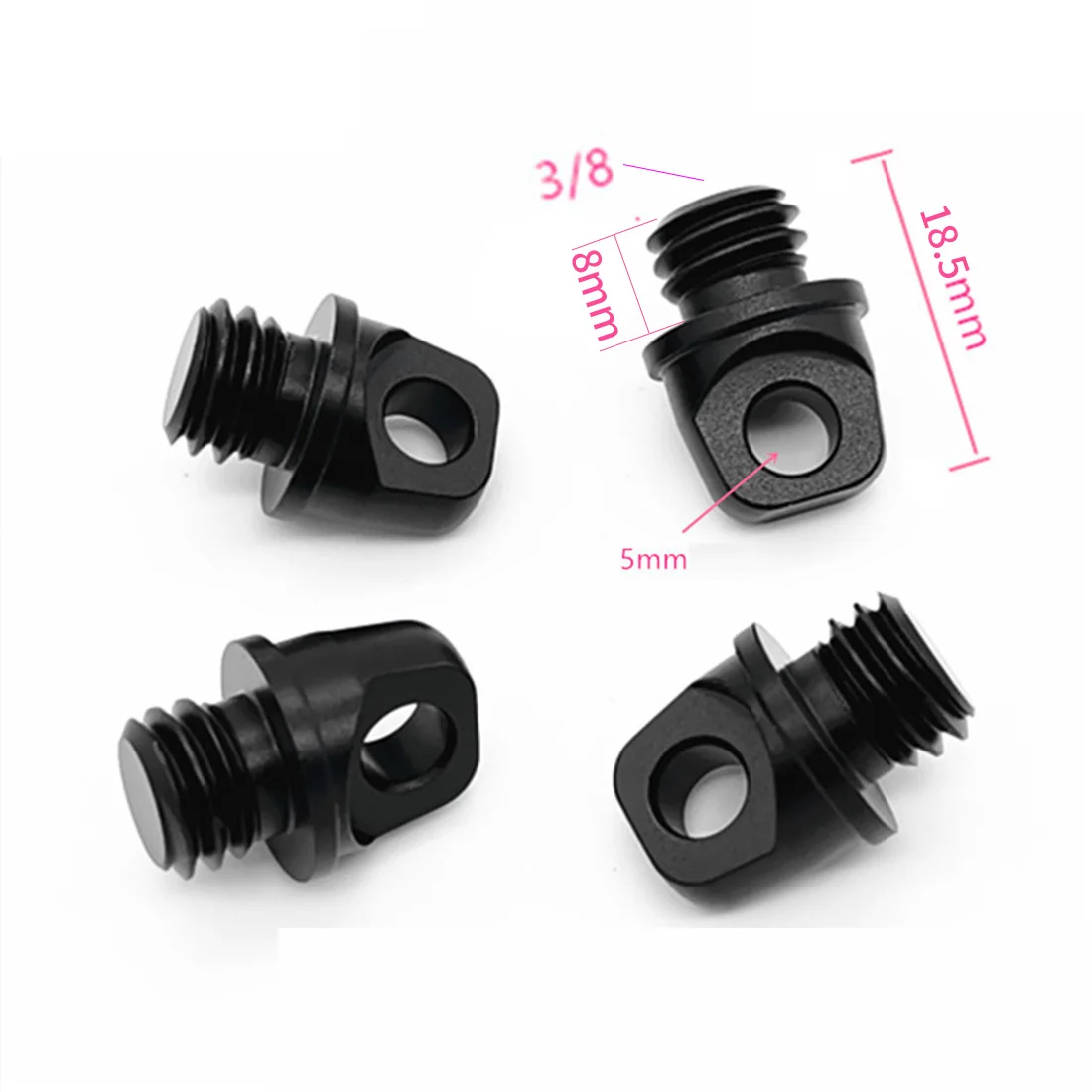 Screw Mount Adapter 1/4-20 Handle for DSLR Cameras Photo Tripod Accessories