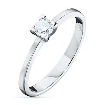 

White gold ring with a diamond e0901kts11101900