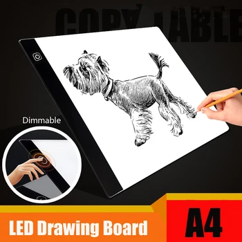 

LEORY 5V A4 3.5mm LED Dimmable Drawing Board Artist Light Box Table Sketch Calligraphy Ultra Thin DIY Table Tracing Painting Pad