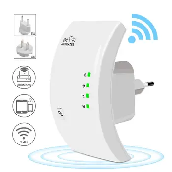 

300Mbps Wireless WiFi Repeater Wi-Fi WiFi Amplifier Remote Extender Wi-Fi Signal Repeater 802.11N Access Point Booster Router