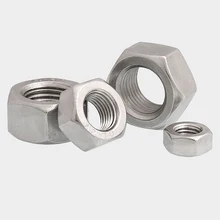 1-20pcs Fine Thread Hex Nuts Hexagon Nuts A2 304 Stainless Steel M6 M8 M10 M12 M14 M16 M18 M20 M22 M24