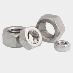 1-20pcs Fine Thread Hex Nuts Hexagon Nuts A2 304 Stainless Steel M6 M8 M10 M12 M14 M16 M18 M20 M22 M24