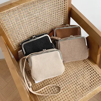 

Fall/winter Women's Bag 2019 New Fashion Personality Bag Cute Corduroy Shoulder Messenger Bag for Women