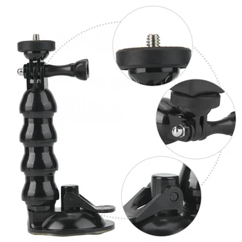

Car Window Suction Cup Mount smartphone Holder with Flexible Gooseneck Extension for GoPro 8/7/6 Xiao Yi 4K For DJI Osmo Action