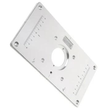 

Aluminium Alloy Router Table Flip Insert Plate With Ring Fixing Screws Equipment