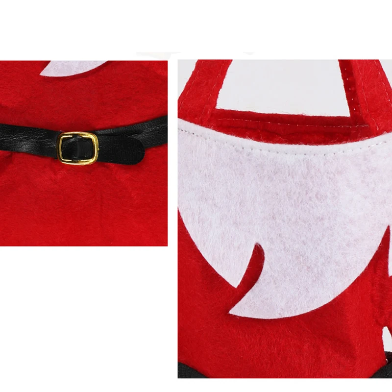 Christmas Santa Pants Candy Bags Wine Tops+Pants Bottle Cover Xmas Decor Gift