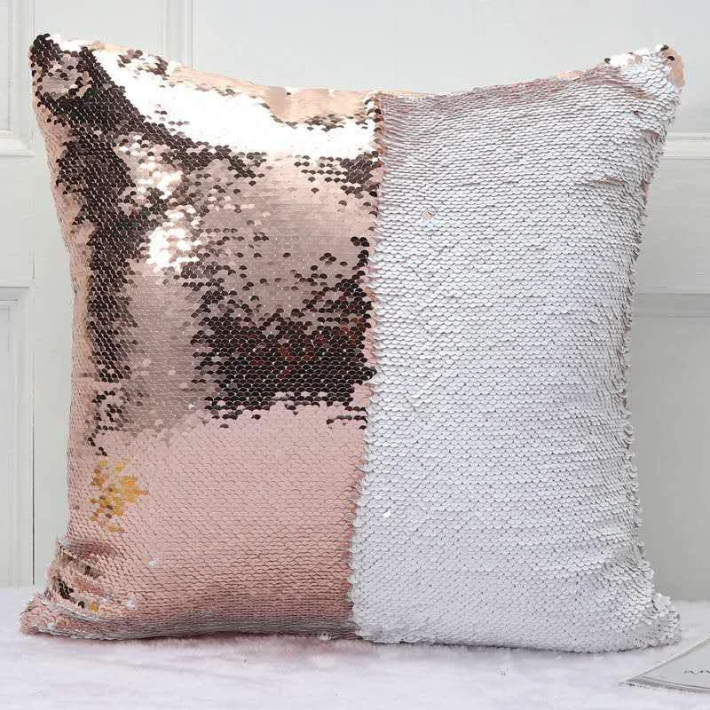 NO Insert Prison Mike Black//Champagne Ocosy Reversible 2 Colors Mermaid Pillow Case Sequins Pillow Cases Sofa Couch Cushion Cover Throw Pillow Case
