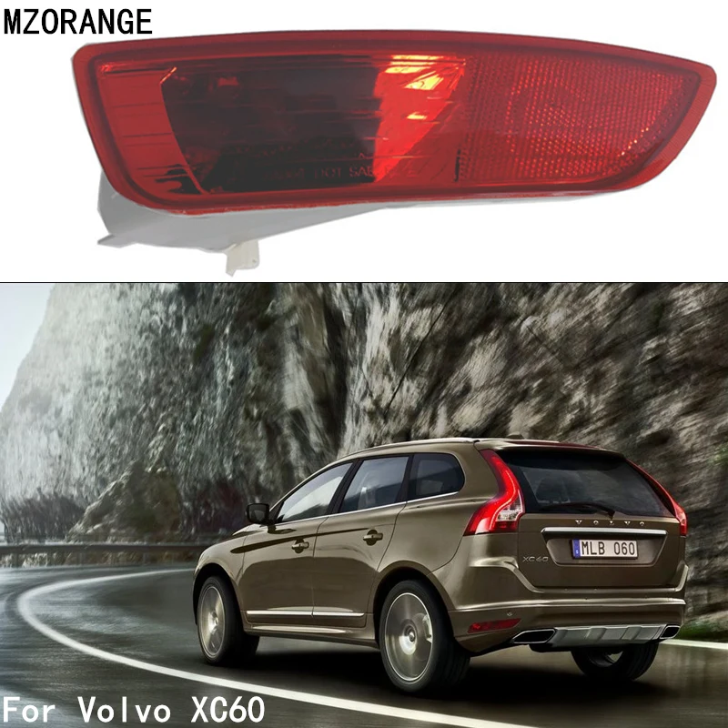 MIZIAUTO задний отражатель задний светильник для Volvo XC60 2008 2009 2010 2011 2012 2013 заднего бампера светильник Предупреждение лампа 30763323 30763322
