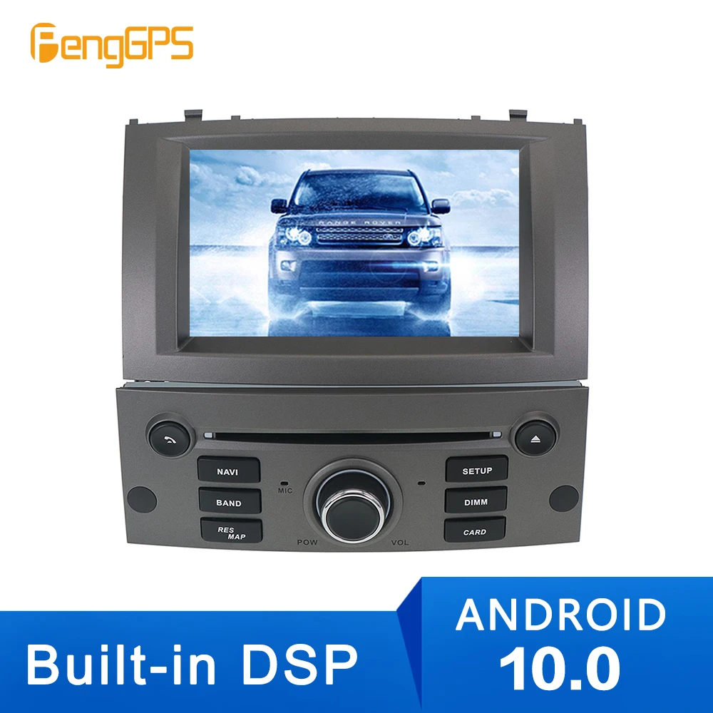 Android 10,0 Радио Стерео gps автомобильный dvd-плеер для peugeot 407 2004 2005 2006 2007-2010 навигация Мультимедиа Авто ips блок DSP