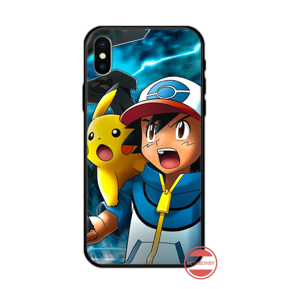 Забавный милый чехол для телефона Pokemons Ball pikachu iphone 5 5S 5c se 6 6s 7 8 plus x xs xr 11 pro