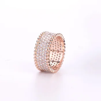 

Four Rows Full Rhinestone CZ Fashionable Women's Ring Evening Wear Accessories