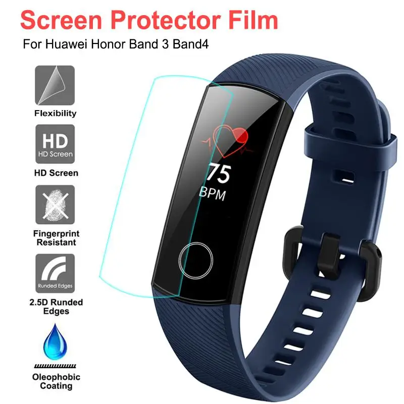 Оригинальная Защита экрана для huawei honor band 5/4 защитная пленка мягкая на band4 band5