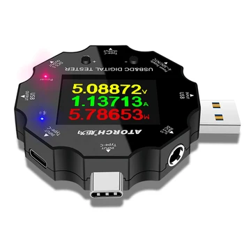 

UD18 bluetooth Digital Voltmeter USB3.0/DC/Type-C 18 in 1 USB Tester APP DC Voltmeter Meter Ammeter HD Screen 6-Bit Display
