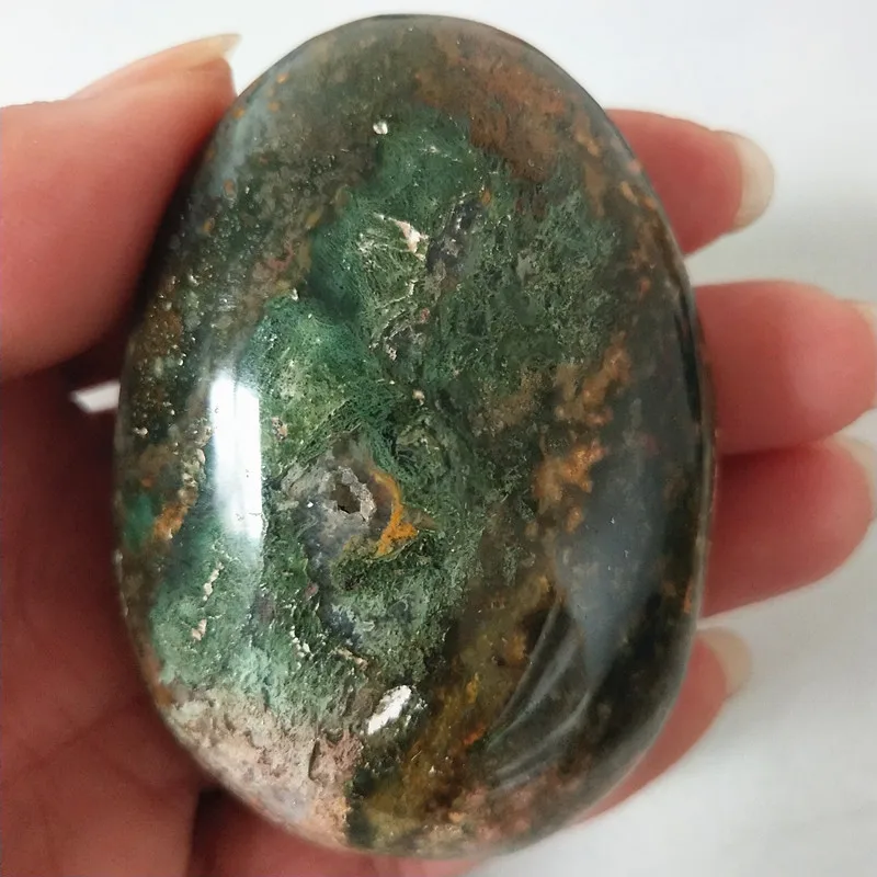 Натуральный камень морская яшма пальмовые целебные кристаллы декоративная коллекция камней и кристаллов - Цвет: A36       117g