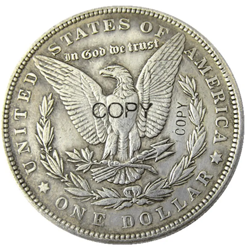 США 1878 P CC S моргановский доллар Череп Зомби Скелет ручная резная Посеребренная