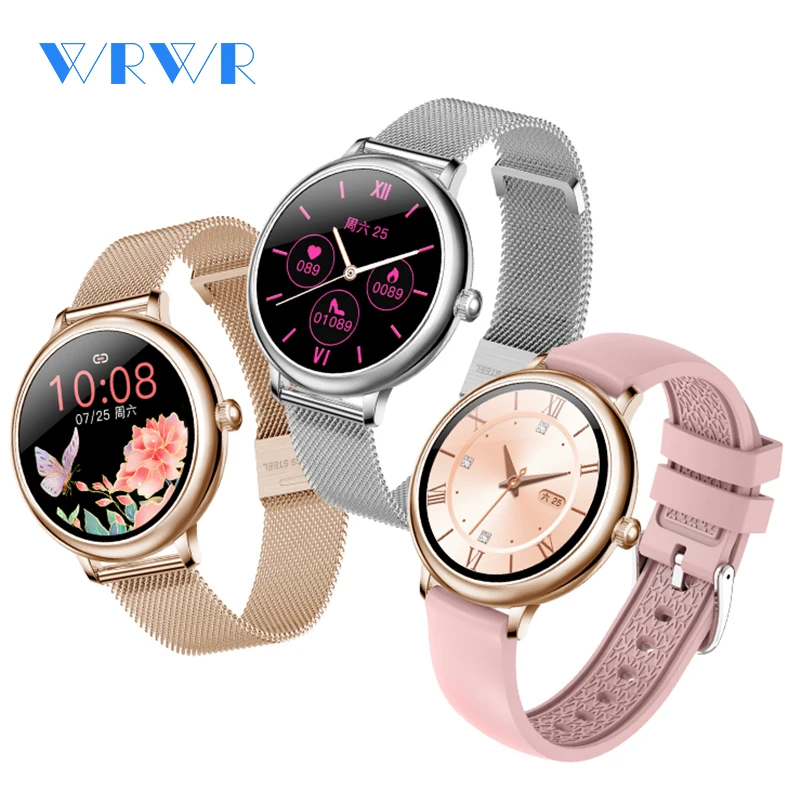 WRWR 2021 NEW Fashion Women's Smart Watch Luxurious Smartwatch For Android Apple Christmas Gift For Wife Girlfriend Lover